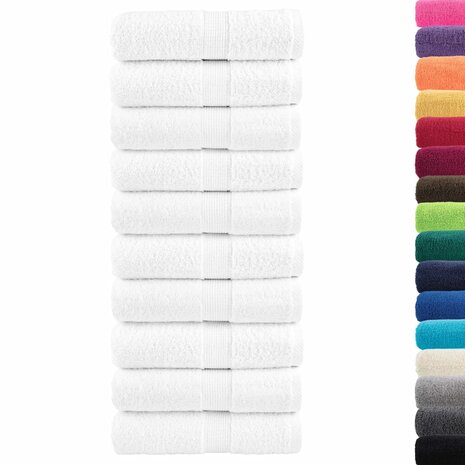 Premium washandjes SOLUND 50 stuks 30x30 cm 600 g/m&sup2; wit 2