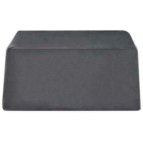 Beenkussen Effen Grijs 63 x 52 x 19 cm PU Schuim 4