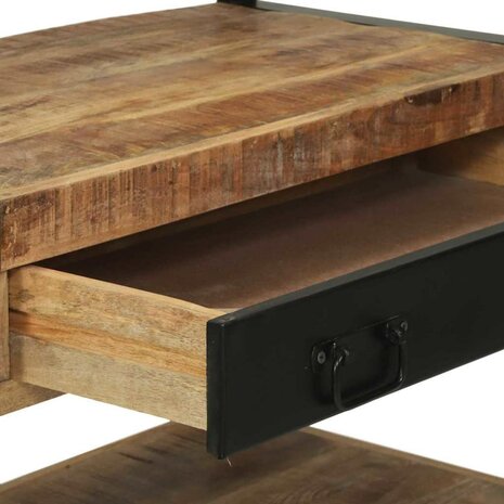 Keukenrek Bruin en zwart 80 x 40 x 160 cm Massief Mango Hout 9