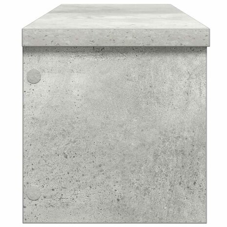 Keukenrekken stapelbaar 2 st 60x15x16 cm betongrijs 5