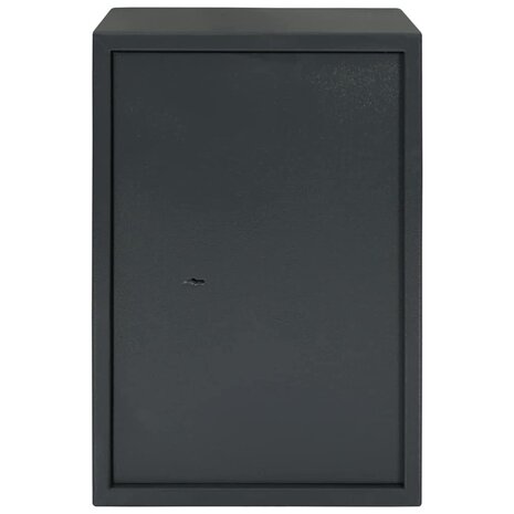 Kluis met slot Donkergrijs 35 x 31 x 50 cm Staal 4