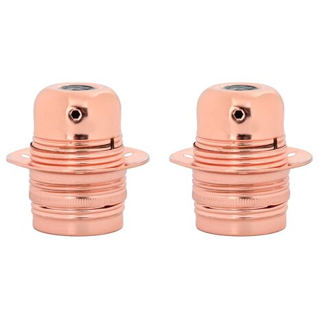 Lampfitting 2 stuks ros&eacute;goud E27 2