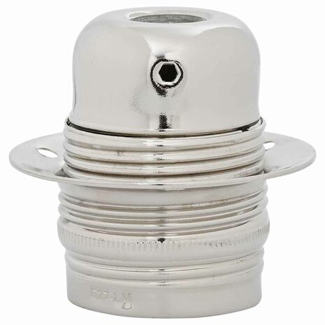 Lampfitting 2 stuks nikkel satijn E27 3