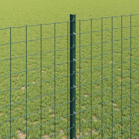 Afrasteringspaal 5 pcs Groen 140 cm Staal 4