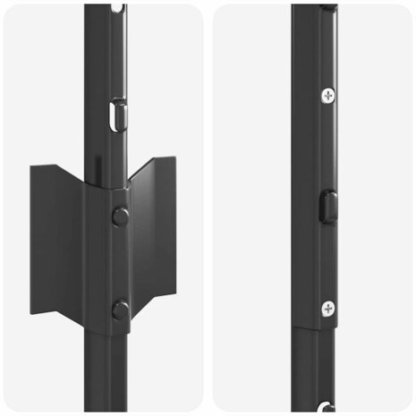 Afrasteringspaal 5 pcs Grijs 140 cm Staal 6