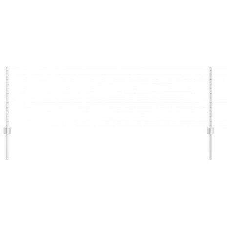 Afrasteringspaal 5 pcs Zilver 80 cm Staal 3