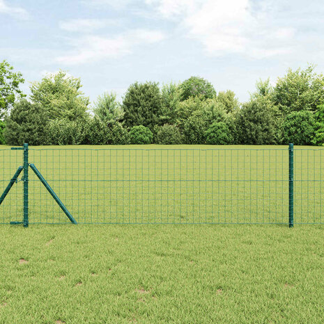 Afrasteringspaal 2 pcs Groen 80 cm Poedergecoat staal 1
