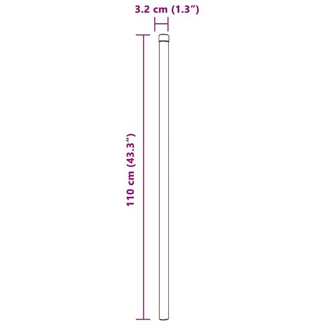 Afrasteringspaal 12 pcs Grijs 110 cm Poedergecoat staal 8