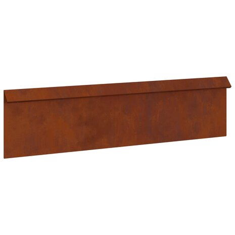 Slakkenhekje 4 pcs Roestig 100 x 3,5 x 25 cm Cortenstaal 4