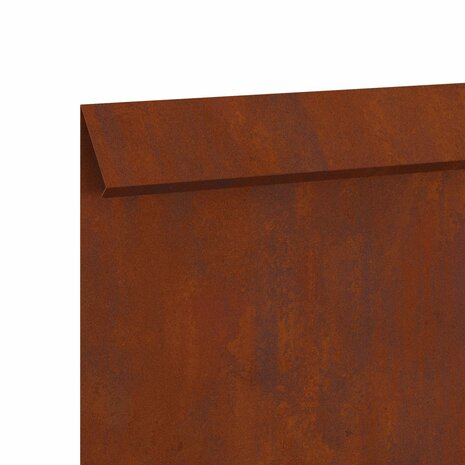 Slakkenhekje 4 pcs Roestig 100 x 3,5 x 25 cm Cortenstaal 8
