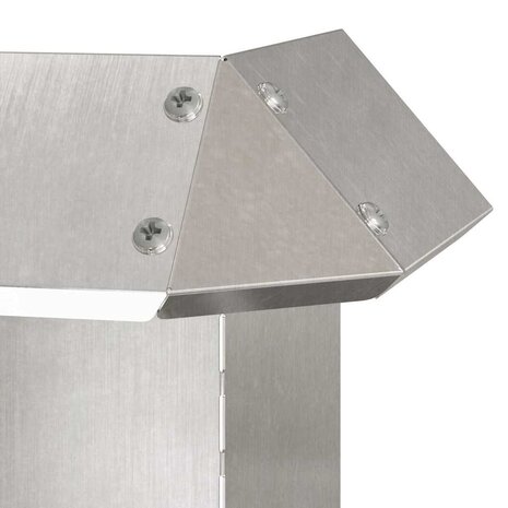 Slakkenhekje Zilver 13,5 x 13,5 x 25 cm Roestvrij staal 7