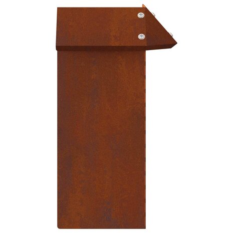 Slakkenhekje Roestig 13,5 x 13,5 x 25 cm Cortenstaal 4