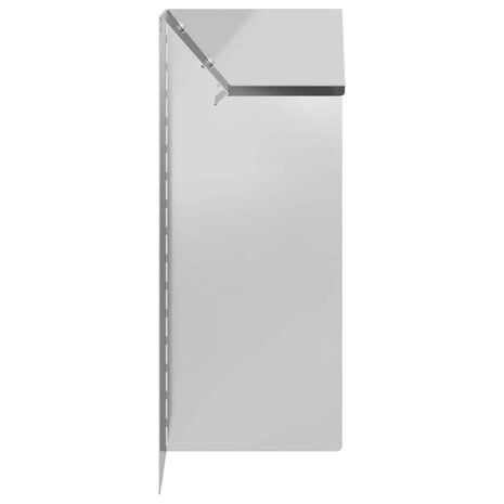 Slakkenhekje 4 pcs Zilver 10 x 10 x 25 cm Gegalvaniseerd staal 5