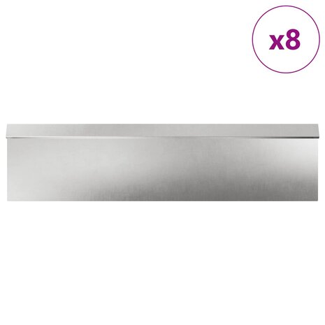 Slakkenhekken 12 pcs Zilver Roestvrij staal 3