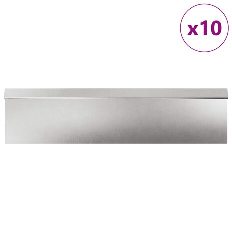 Slakkenhekken 16 pcs Zilver Roestvrij staal 3
