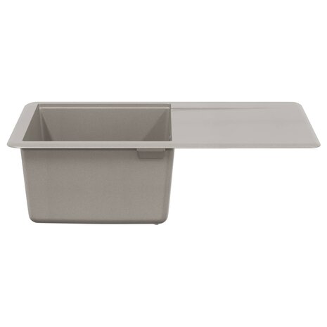 Spoelbak Grijs 670 x 460 mm 80% Kwarts en 20% Hars 3