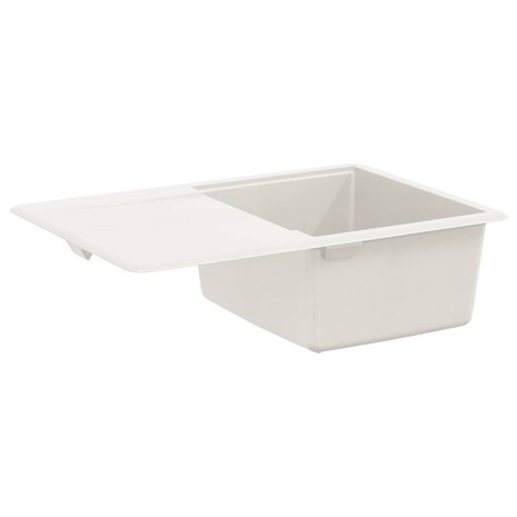Spoelbak Wit 670 x 460 mm 80% Kwarts en 20% Hars 5