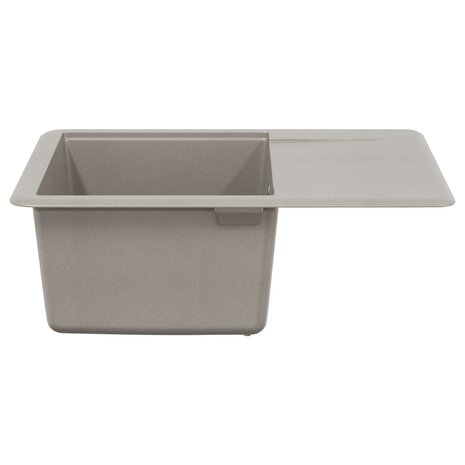 Spoelbak Grijs 560 x 460 mm 80% Kwarts en 20% Hars 3