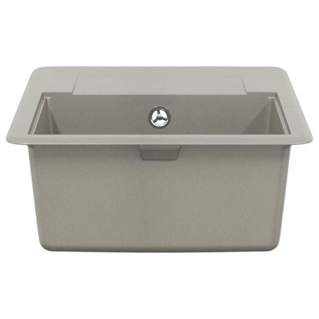 Spoelbak Grijs 560 x 460 mm 80% Kwarts en 20% Hars 4