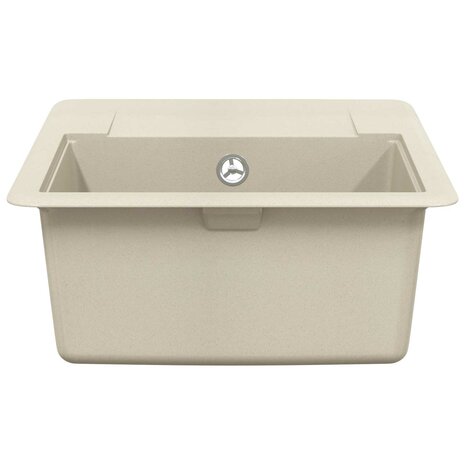 Spoelbak Beige 560 x 460 mm 80% Kwarts en 20% Hars 4