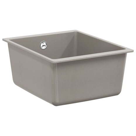 Spoelbak Grijs 370 x 460 mm 80% Kwarts en 20% Hars 1