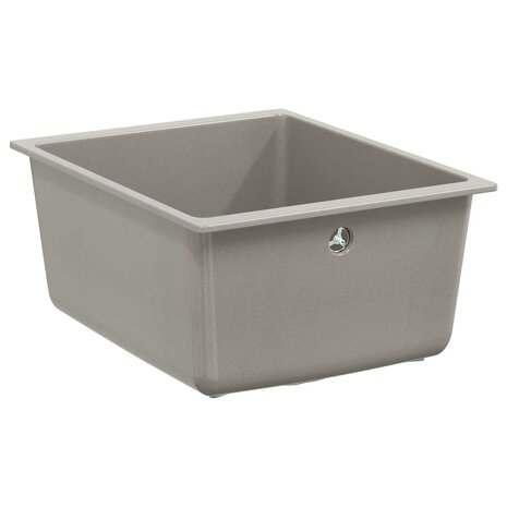 Spoelbak Grijs 370 x 460 mm 80% Kwarts en 20% Hars 5