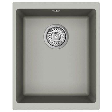 Spoelbak Grijs 370 x 460 mm 80% Kwarts en 20% Hars 6