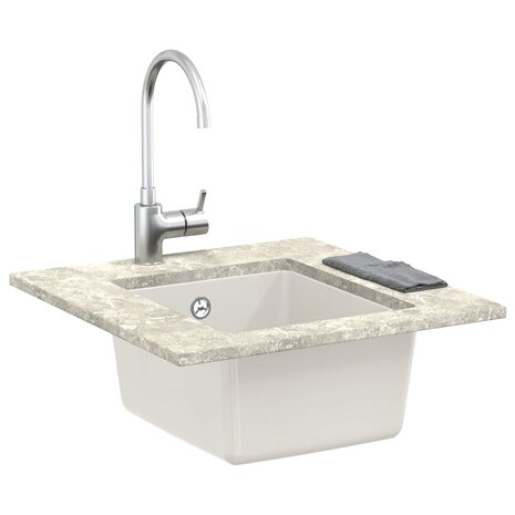 Spoelbak Wit 370 x 460 mm 80% Kwarts en 20% Hars 2