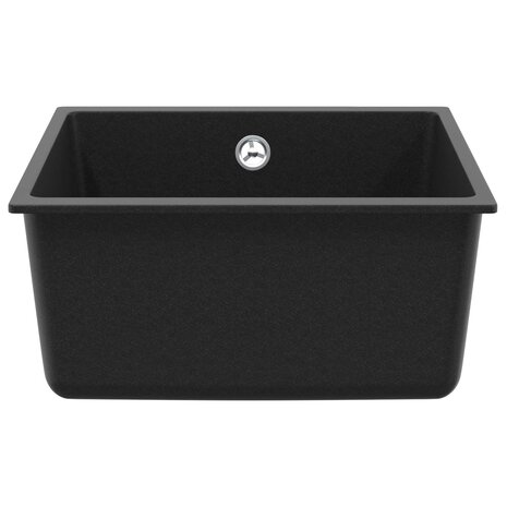 Spoelbak Zwart 430 x 460 mm 80% Kwarts en 20% Hars 3