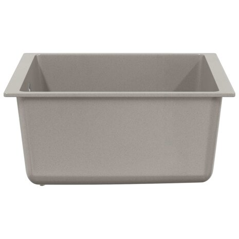 Spoelbak Grijs 430 x 460 mm 80% Kwarts en 20% Hars 4