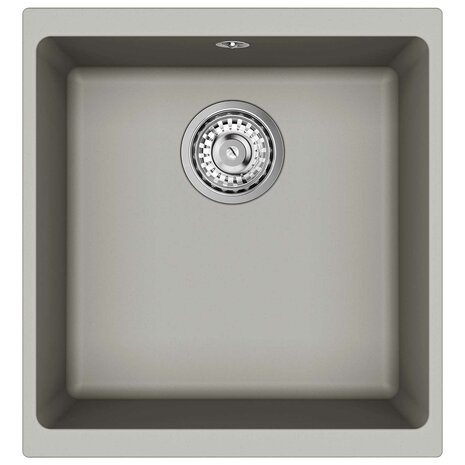 Spoelbak Grijs 430 x 460 mm 80% Kwarts en 20% Hars 6