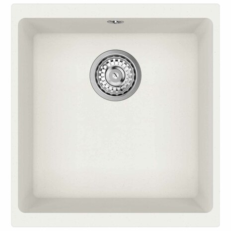 Spoelbak Wit 430 x 460 mm 80% Kwarts en 20% Hars 6