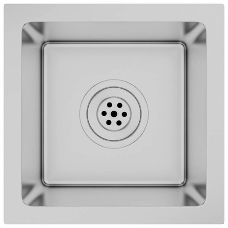 Spoelbak handgemaakt roestvrij staal 2