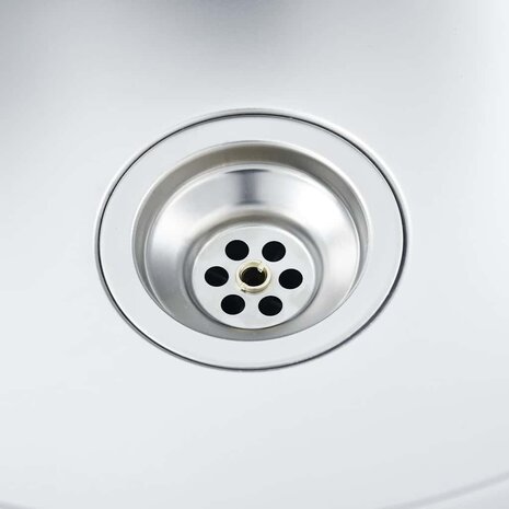 Spoelbak handgemaakt roestvrij staal 6
