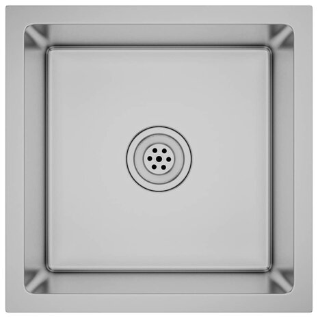 Spoelbak handgemaakt roestvrij staal 2