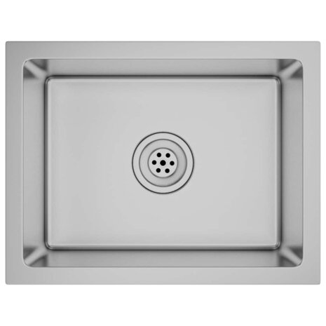Spoelbak handgemaakt roestvrij staal 2