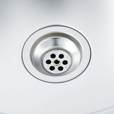 Spoelbak handgemaakt roestvrij staal 9