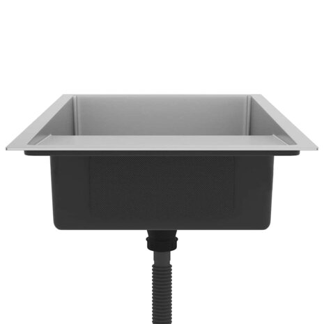Spoelbak handgemaakt roestvrij staal 6
