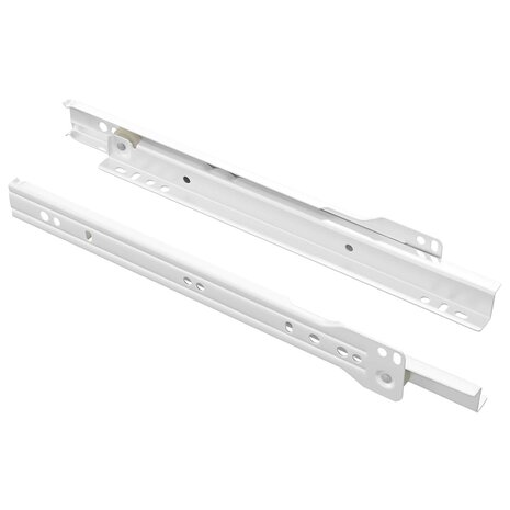 Ladegeleider 2 pcs Wit 250 mm Staal 2