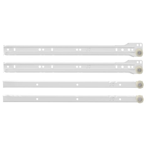 Ladegeleider 63 pcs Wit Staal 3