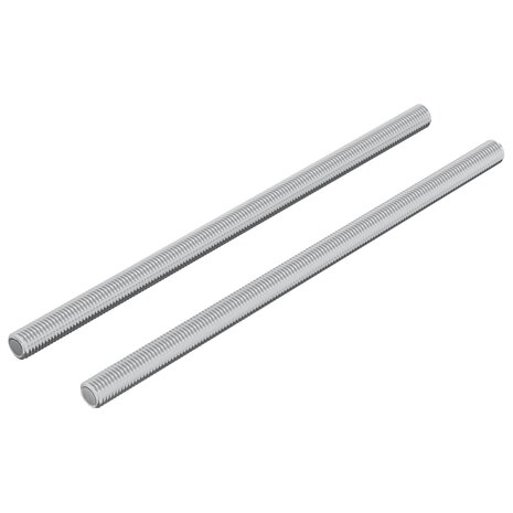 Draadstaaf 2 pcs Zilver 6 x 120 mm Staal 2