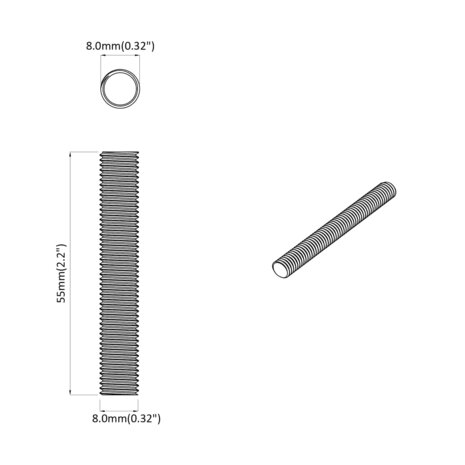 Draadstaaf 1000 pcs Zilver Staal 6