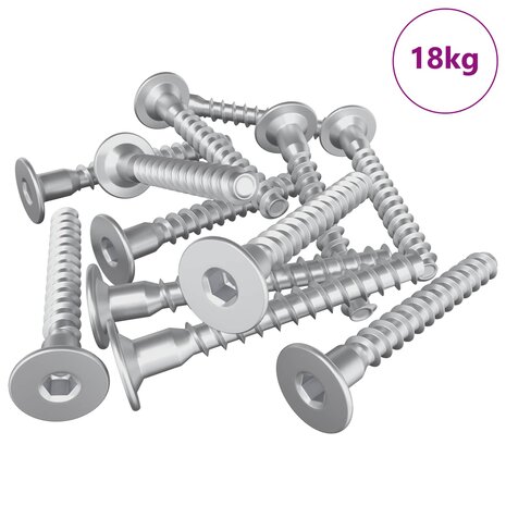 Confirmatschroeven 5000 pcs Zilver Metaal 2