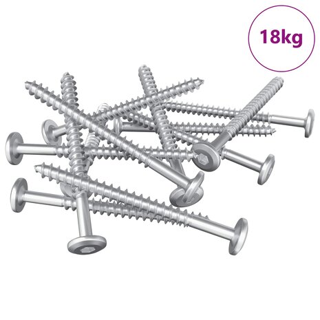 Houtschroeven 1900 pcs Zilver Staal 2