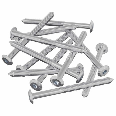 Meubelschroeven 12 pcs Zilver M6 x 85 mm Staal 2