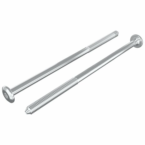 Meubelschroeven 2 pcs Zilver M6 x 120 mm Staal 2