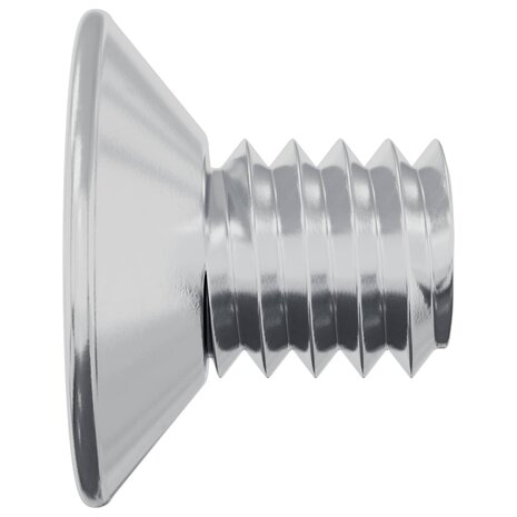 Verzonken schroeven 2 pcs Zilver M4 x 6 mm Staal 4