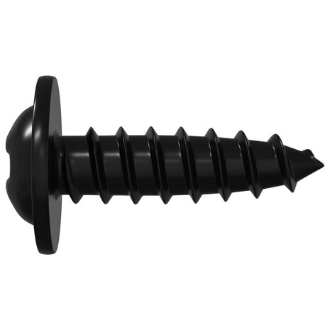Zelftappende Nagel 12 pcs Zwart 3,5 x 12 mm IJzer 4