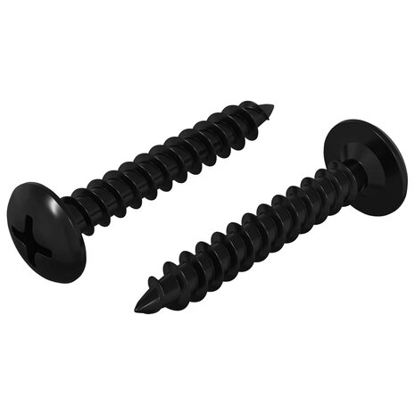 Zelftappende Nagel 2 pcs Zwart 4 x 25 mm Staal 2