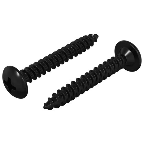 Tapnagel 2 pcs Zwart M4 x 28 mm Staal 2